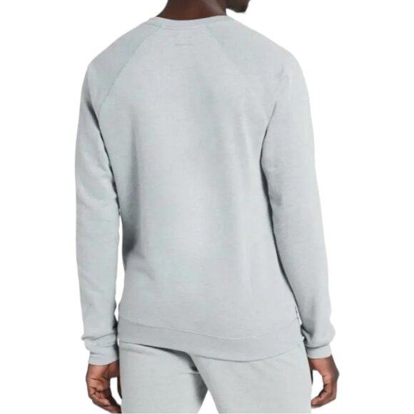 Polo Ralph Lauren Raglan Grey Crewneck Regular Fit Mens Sleepwear Sweatshirt - Picture 2 of 14